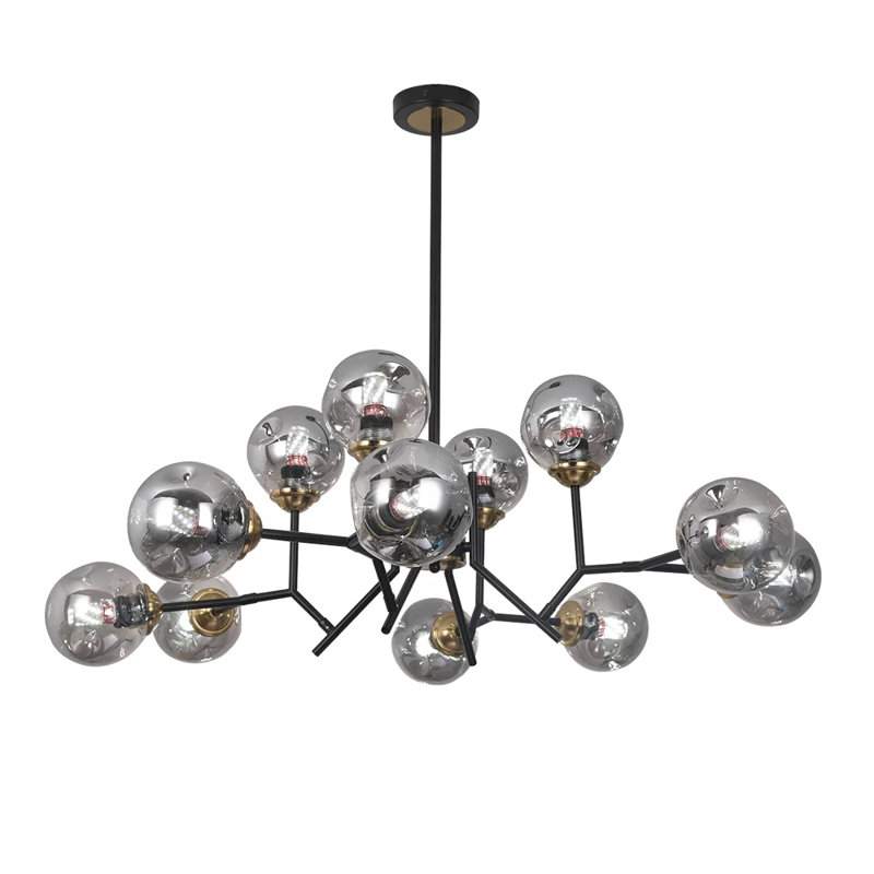 Ivy Bronx Adlih 12 - Light Sputnik Linear Chandelier & Reviews
